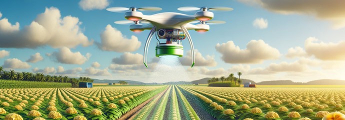 drones polinizacion artificial